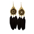 thumbnail image 3 of Sonducket Paquete de 2 pendientes de moda borlas delicadas estilo Vintage colgante de oreja hueco accesorio de moda regalo creativo Ropa, zapatos y accesorios Miscelánea Negro Sonducket AP009320-06B, 3 of 6