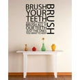thumbnail image 1 of Peel & Stick Wall Decal Sticker : Brush your Teeth Just The Ones You Want To Keep Decor Picture Art Vinyl Mural 16x16 Inches, 1 of 1