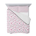 thumbnail image 7 of Pink Spring Floral King Size Down Alternative Comforter, Lightweight Comforter Quilt Bedding Set with Pillow Shams Summer Botanical Elegant All Seasons Bed Comforter Duvet Insert 96"x106", 7 of 7