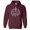 Maroon, variant on The Morbid the Merrier Hoodie Sweatshirt Unisex 2X-Large Military Green
