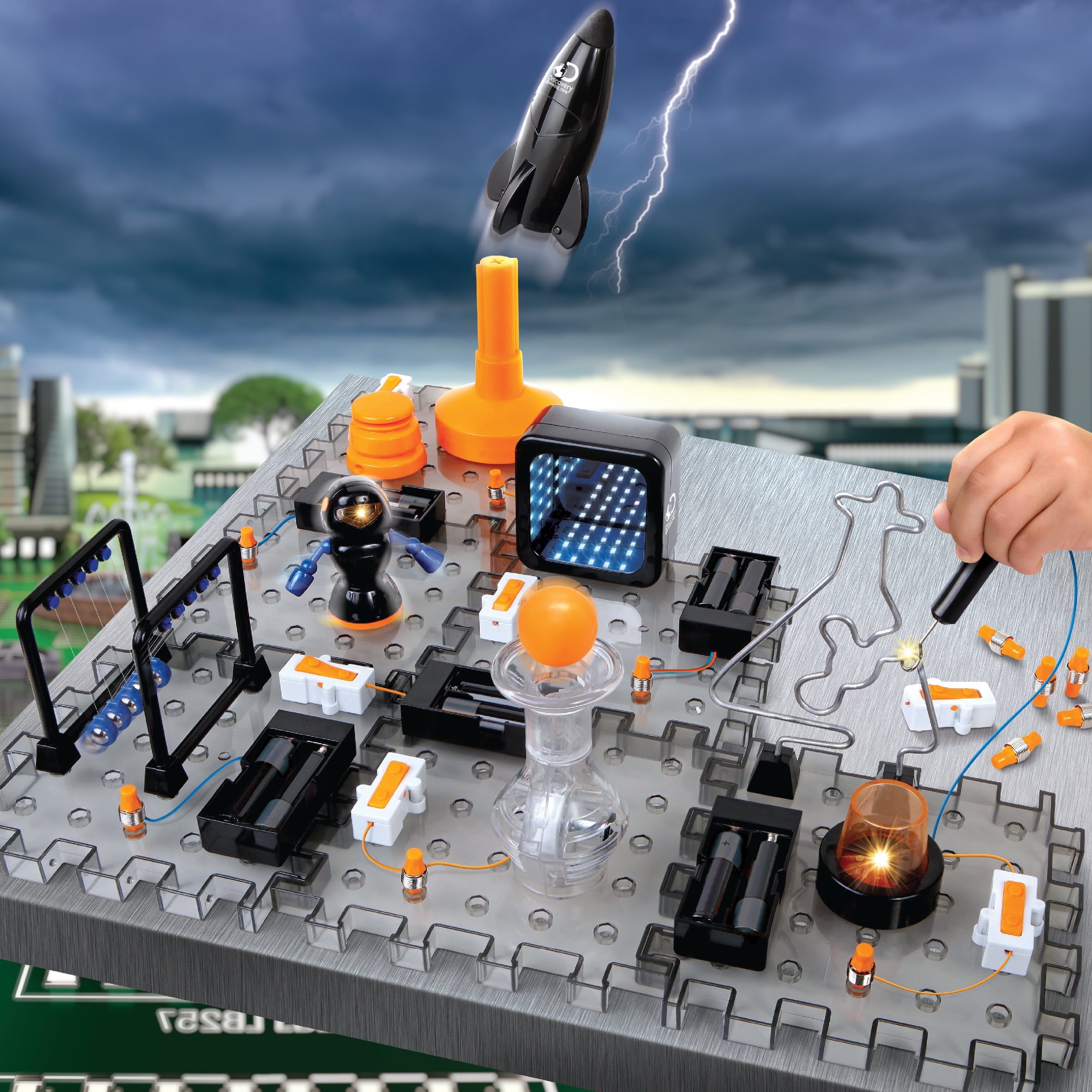 Discovery™ #MINDBLOWN Action Circuitry Electronic Experiment Science STEM Toy, Teens (51 Pieces)
