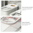 thumbnail image 3 of FRCOLOR White Plastic Rice Storage Container for Home Use PET Material Compact Size, 3 of 8