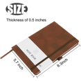 thumbnail image 2 of RETON 2PCS Hardcover Notebook with Pen Holder, Business Notebook for Work Study , Ruled Journal with 100Sheets Thick Paper for Writing Journaling, Ideal Office School Supplies, 8.3"x5.7"(Brown), 2 of 9