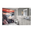 thumbnail image 2 of Carnation Home Fashions The Scream Fabric Shower Curtain, 2 of 2