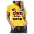 thumbnail image 3 of Womens Clothes Plus Size Short Sleeve 3D Love Printed O-Neck Tops Tee T-Shirt Blouse, 3 of 6