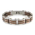 thumbnail image 1 of EWC B32181BN Stainless Steel Two-Tone Coffee Bracelet, 1 of 1