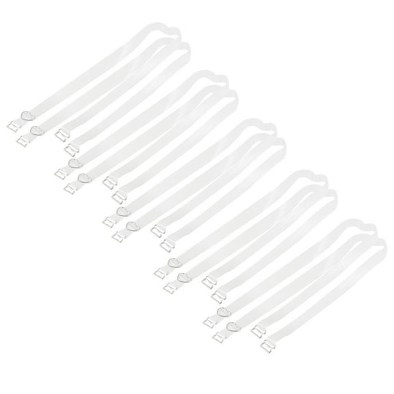 INSPIRE CHIC Women's Elastic Striped Invisible Clear Bra Shoulder Strap Clear