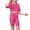 Hot Pink, variant on Eltusu Girls Outfit Sets, Solid Color Short Sleeve Crewneck T-Shirts & Shorts Sets Light Blue Size 10-12 T