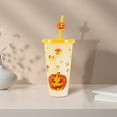 thumbnail image 3 of TidBay 710ML Water Cup with Straws Food-Grade Leak-Proof Lid Magic Color Changing Drop-Resistant Drinking Mug Halloween Gift for Family Friends, 3 of 7