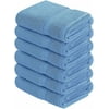 Pack of 6 Premium Cotton Hand Towels 16 x 28 Inches 600 GSM, Electric Blue, 6 Pack