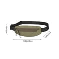 thumbnail image 3 of FastXmas Mini Sling Bag - Crossbody Bag Water-Resistant Dual Pocket Chest Pack - Adjustable Lightweight Pack Bag for Running, Travel & Everyday Workout(10.2 x 4.7 Inch), 3 of 6