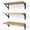 Rustic Brown, variant on Floating Shelves for Wall, Wood Wall Mounted Shelves for Bedroom, Bathroom, Living Room, Kitchen Storage and Decor
