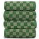 thumbnail image 1 of Toallas de mano Jacquotha Soft Green a cuadros, paquete de 4 unidades, 420 g/m², 1 of 7