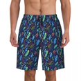 thumbnail image 1 of Colorful Feather Board Shorts Summer Purple Bule Running Beach Short Pants Man Quick Dry Classic Custom Oversize Beach Trunks, 1 of 5