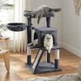 thumbnail image 2 of BestHome Multi-Level Cat Tree & Condo – Sturdy Climbing Tower with Sisal Scratching Posts & Interactive Toys,36 inch, Gray, 2 of 7