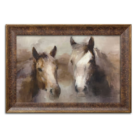 Gango Home Decor Contemporary Blazing the West Neutral Crop by Marilyn Hageman (Ready to Hang); One 18x12in Gold Trim Framed Print