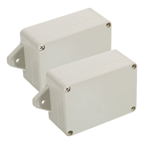 HOMEMAXS  2 Pcs Electrical Project Case Electronics Enclosure Plastic Boxes for