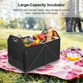thumbnail image 2 of Large trunk organizer with removable and waterproof cooler bag, durable 600D nylon material, DUBUNS, 2 of 5
