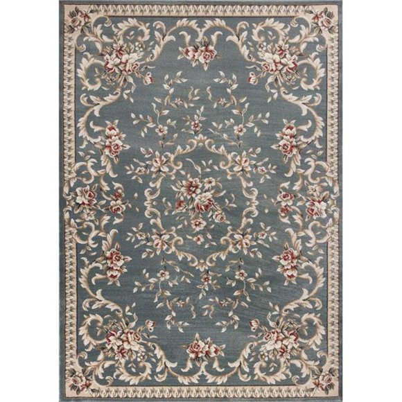HomeRoots 354042 5 ft. 3 in. x 7 ft. 7 in. Polypropylene Slate Blue Area Rug