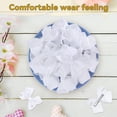 thumbnail image 5 of 20Pcs 4" Hair Bows,Grosgrain Ribbon Solid Color Hair Bow with Alligator Clips,Hand-made Toddler White Bows Hair Accessories for Girls Kids Children Little Teen (White), 5 of 6