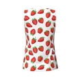 thumbnail image 5 of Fotbe Strawberries Womens Loose Fit Casual Flowy Slim-Fit Tank Tops Athletic Round Neck Trendy Sleeveless Summer Tops for Gym and Yoga-, 5 of 9