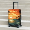 thumbnail image 5 of Tropical Sunset Paradise Luggage Cover Anti Scratch, Elastic Suitcase Protector Suitcase Covers for Luggage Fits 18-32 Inch Luggage, 5 of 5