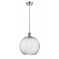 thumbnail image 1 of 516-1P-SN-G1214-12-Innovations Lighting-X-Large Twisted Swirl-1 Light Mini Pendant in Industrial Style-12 Inches Wide by 15 Inches High   Brushed, 1 of 1