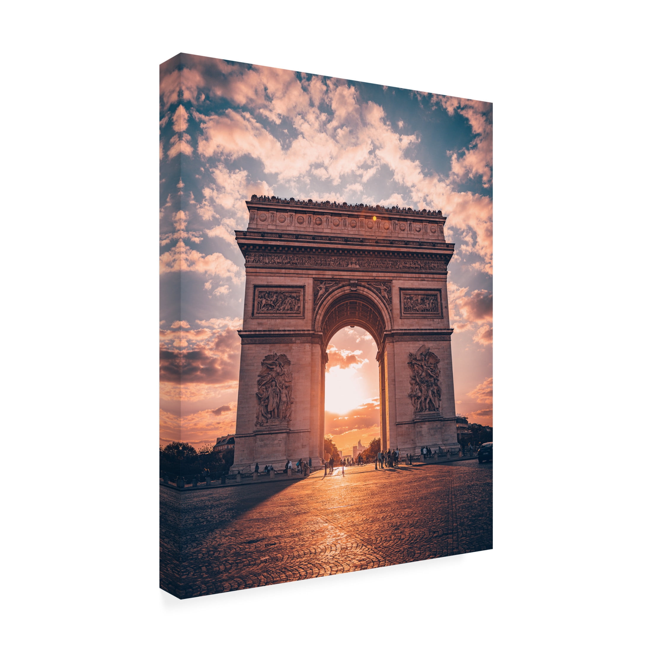Trademark Fine Art Behdad Pournader Golden Arc of Paris Canvas Wall Art