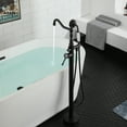 thumbnail image 2 of CASAINC Classical Freestanding Bathtub Faucet with Hand Shower Hand in Oil Rubbed Bronze, 2 of 8