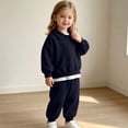 thumbnail image 3 of Trikvn Kids Girls Fall Tracksuit 2-Piece Outfit Collared Long Sleeve Pullover Sweatshirt and Elastic Waist Sweatpants Set Casual Athletic Loungewear Active Playwear, 3 of 8