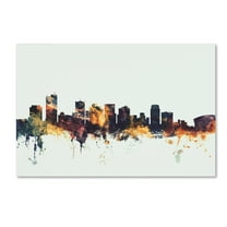Trademark Fine Art 'Phoenix Arizona Skyline' Canvas Art by Michael Tompsett