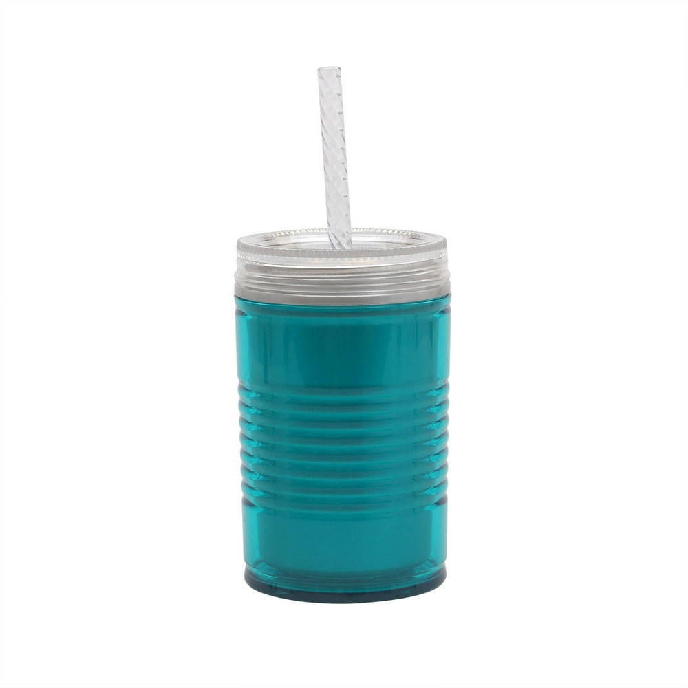 Mainstays 18 Ounce Teal Double Wall Can Tumbler