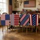 thumbnail image 5 of YiJuHui Independence Day Chair Covers Set of 4, Patriotic Chair Back Covers for Kitchen Dining Room Decor, July 4th Memorial Day Party Decorations, Washable Chair Covers for Home Holiday Celebration, 5 of 6