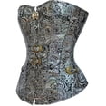 thumbnail image 4 of Fashion Women Style Flower Print Backless Ribbon Lace Waist Camisole Shapewear, 4 of 5