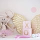 thumbnail image 4 of Gwong Decoración hogareña Preciosa letra XO Impreso Pino Hecho Cubo Interior Niños Decoración Top Top Gwong 94909, 4 of 7