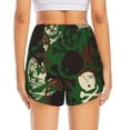 thumbnail image 4 of Uemuo Camouflage Skull Pattern Women's Athletic Shorts High Waisted Running Shorts with Liner Pockets Gym Elastic Workout Shorts-Small, 4 of 9