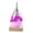 Purple, variant on Transparent Droplet Storm Glass with Wooden Bass Home Barometer Bottle Decor