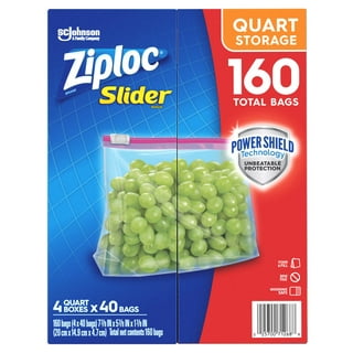 Glad Zipper Food Storage Plastic Bags, Quart – RoomBox