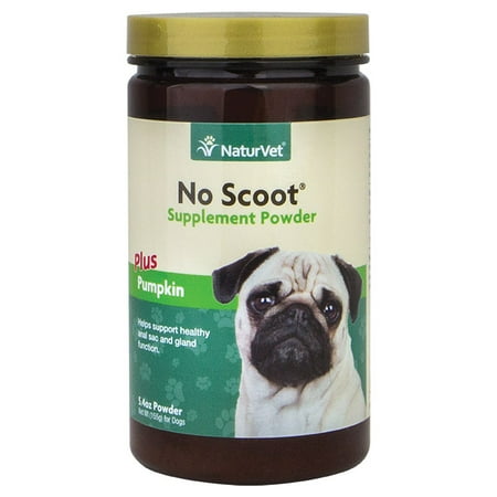 - NaturVet No Scoot Supplement Powder Plus Pumpkin for Dogs, 155 g.