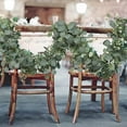 thumbnail image 3 of Hotiary 1PC 5.9FT Artificial Eucalyptus Garland Spring Garland Fake Silver Dollar Greenery Garland Vines Table Runner for Wedding Home Party Mantle Wall Decor, 3 of 9