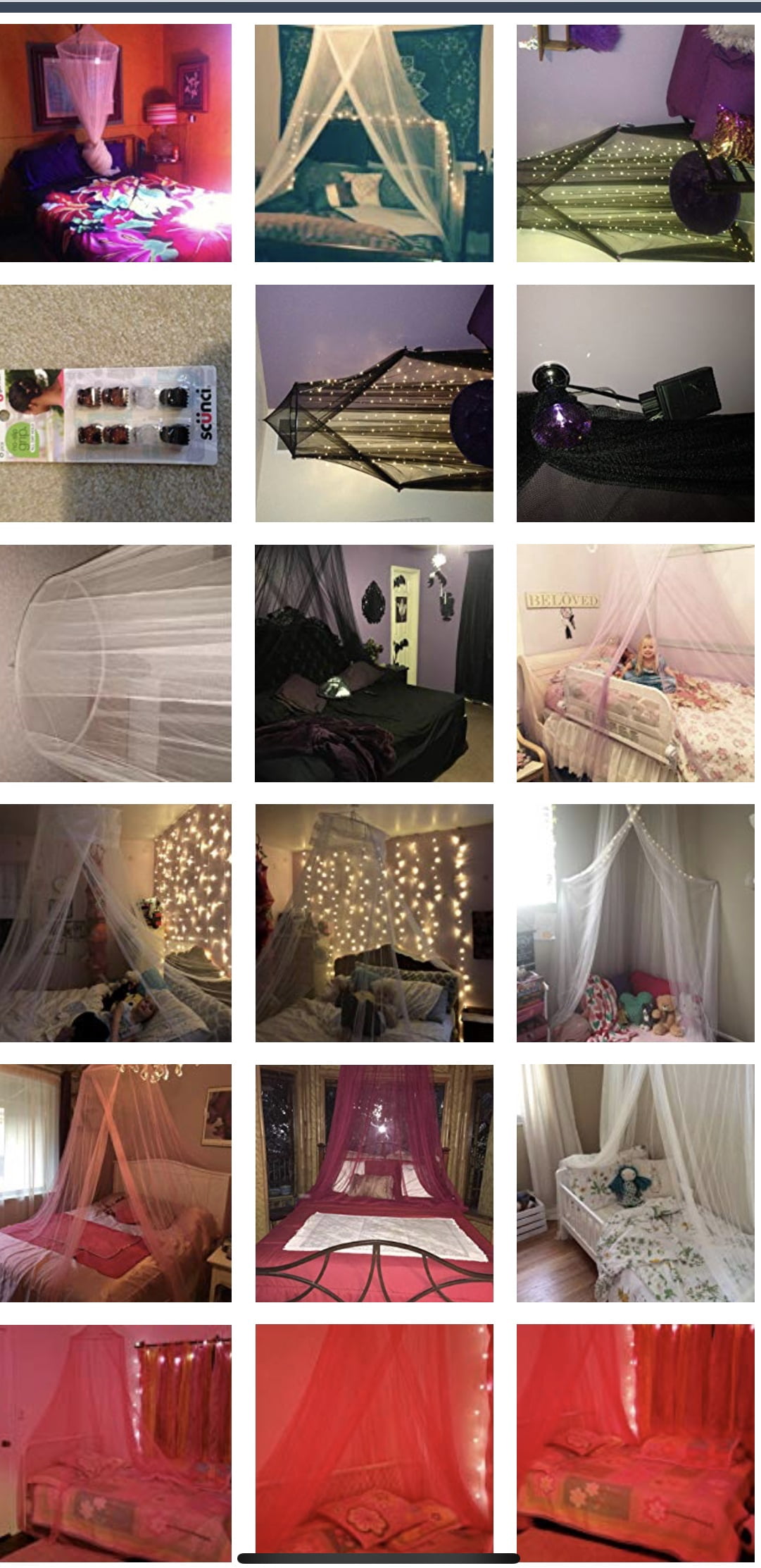 OctoRose Four Post Mosquito Net for Bed Canopy-Fits All Beds Queen, King, California King Beds-Indoor & Outdoor Use-Great for Hammock Mosquito Net and Daybed Canopy Bed Curtains-76"x86"x96"-Brown