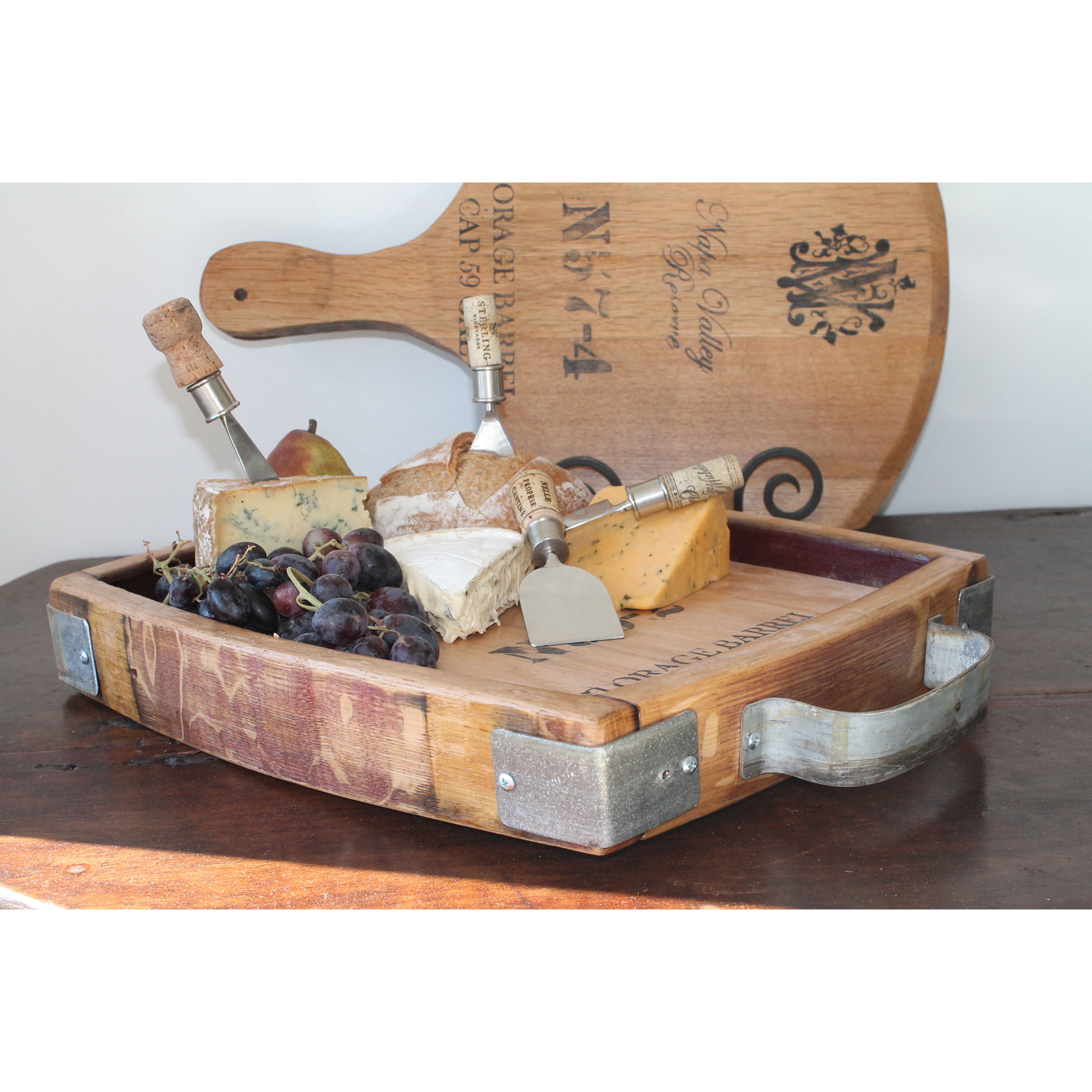French Oak Wood Cheese Tray In Shellac Serving Cheese Trays And Boards
