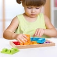 thumbnail image 4 of Rompecabezas de para adultos-Bloque de forma Tangram cerebro Teaser juguete geometría Montessori educativo las edades desafío Flechas Baoblaze tablero de rompecabezas de bloques de tetris, 4 of 8