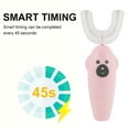 thumbnail image 4 of LochimuU Shape Electric Toothbrush 360° Automatic Kids Tooth Cleaner Waterproof Battery Powered Yellow, 4 of 6