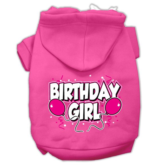 Pet, Dog Cat Hoodie Screen Printed, "Birthday Girl"