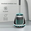 thumbnail image 6 of SUGARDAY Toilet Brush and Caddy Holder with Silicone Bristle for Bathroom Toilet Scrubber Bowl Brush, 6 of 7