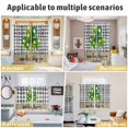 thumbnail image 5 of Saint Patrick's Day Kitchen Curtains Window Panels, Farmhouse Green Lucky Clovers Plaid Insulated Window Treatment Curtain, Grommet Curtains for Bedroom/Living Room/Bathroom, 2 Piece 42"Wx63"L, 5 of 8