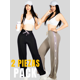 thumbnail image 4 of Set De Dos Pants De Mujer Pantalones Anchos Casual O Elgante Pans Stretch, 4 of 5