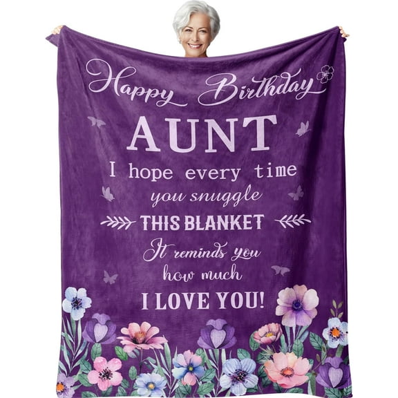 Aunt Gifts, Aunt Birthday Gift, Birthday Gifts for Aunt, Best Aunt Ever Gifts, Aunt Birthday Gifts from Niece, Best Aunt Gifts for Birthday Ideas Blanket 50"X60"
