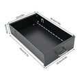 thumbnail image 4 of Vertical File Cabinet 3-Drawer Lockable Black Cold-Rolled Steel 18.3in Tall, 4 of 18